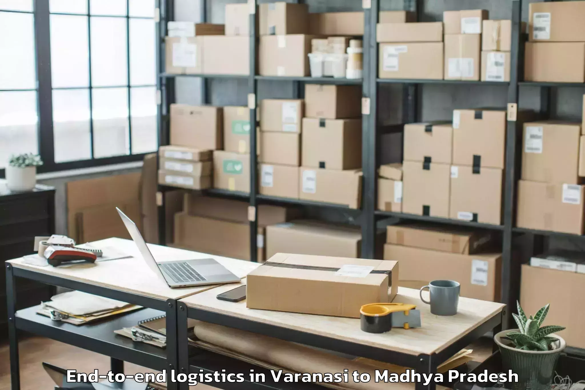 Get Varanasi to Kalapipal Mandi End To End Logistics